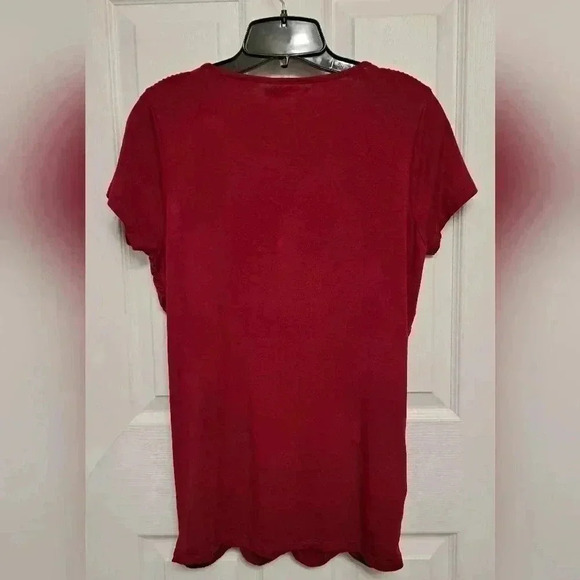 ❤️ Ricki's Short Sleeved Rouched Top Medium - Picture 6 of 7